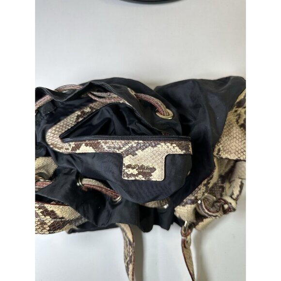KATE SPADE Gold Coast Maryanne Large Quilted Snakeskin Python Leather Tote Purse - Picture 3 of 8